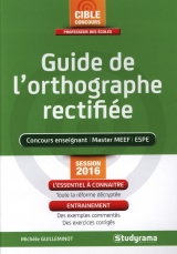 9782759031856 Guide de l'orthographe rectifiée 2016