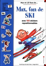 Max, fan de ski avec 150 stickers repositionnables