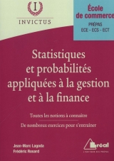 Statistiques et probabilités appliquées à la gestion et à la finance